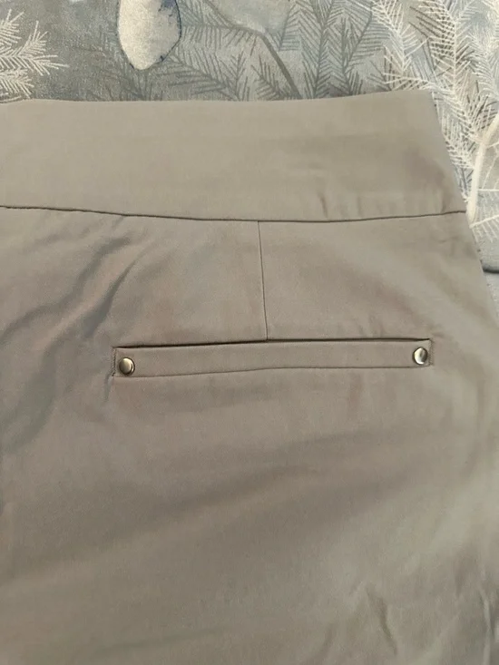 NWTS PGA Tour Womens Stretch Elastic Waist Pants - Gray Sz XL Tummy Control - Picture 7 of 10